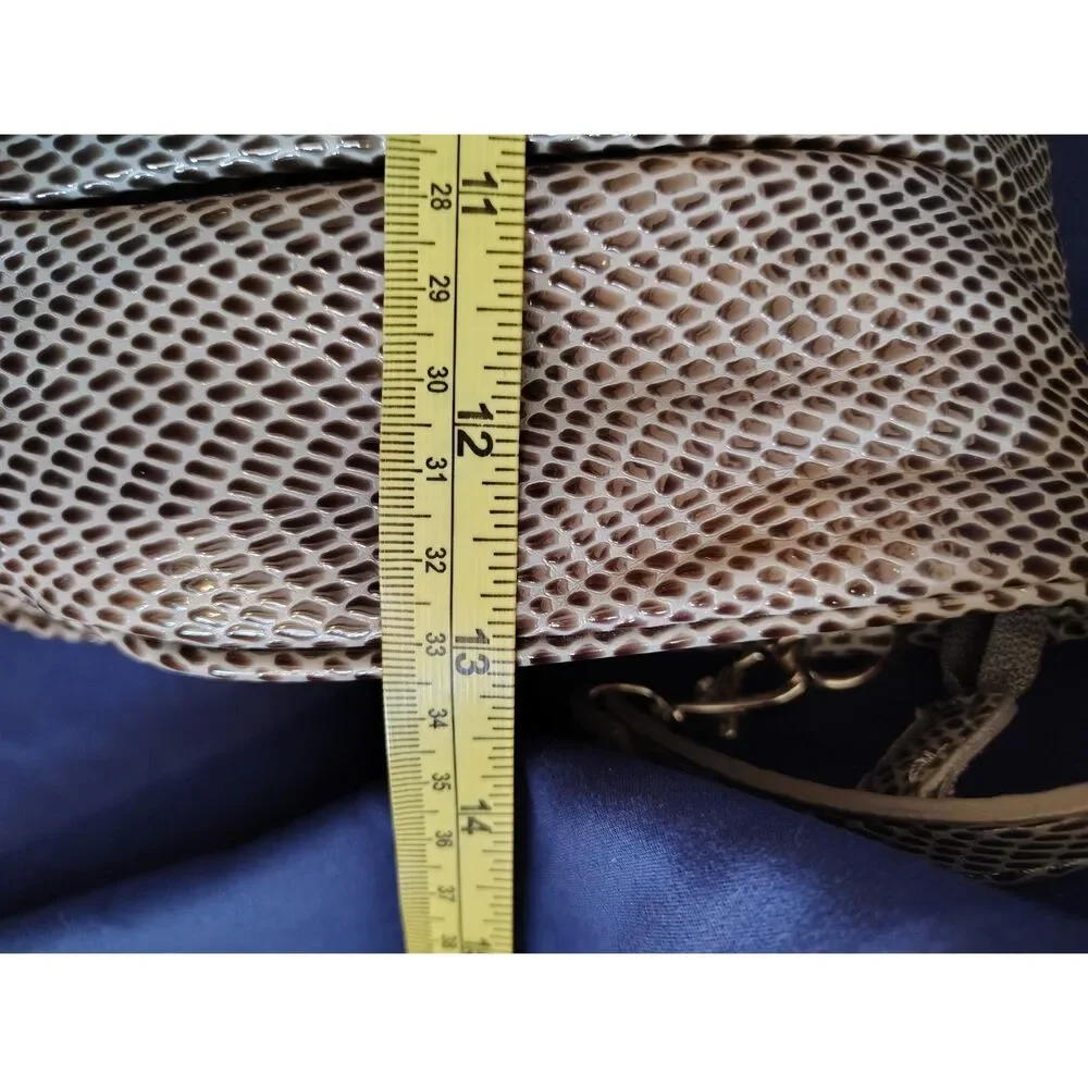 Worthington Evening Fog faux snake gathered front‎ Purse